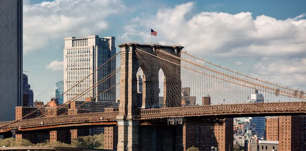 Weergave van brooklyn bridge — Stockfoto