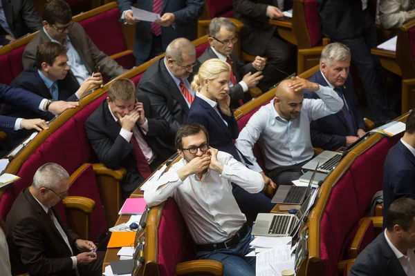 Сесія Верховної Ради України — стокове фото