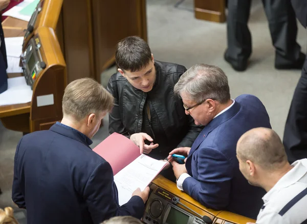 Sessione della Verkhovna Rada dell'Ucraina — Foto Stock