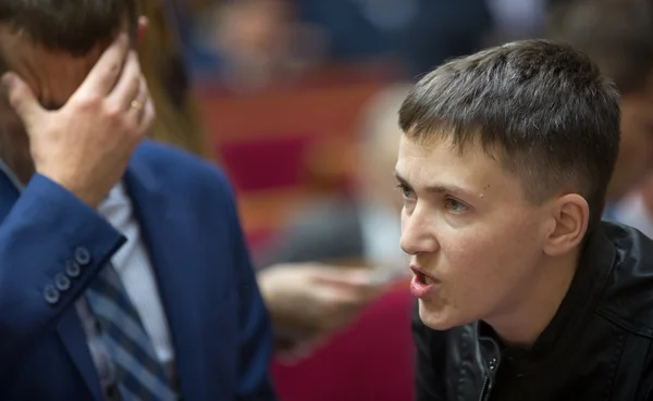 Герой Украины, народный депутат Украины Надежда Савченко — стоковое фото