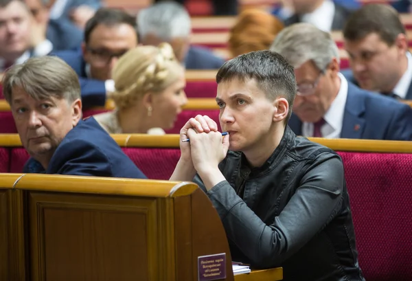 Hero of Ukraine, peoples deputy of Ukraine Nadiya Savchenko — Stock Photo, Image