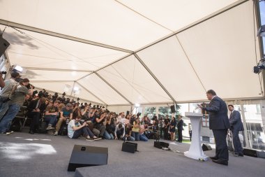 Basın toplantısında Başkan Ukrayna Petro Poroshenko