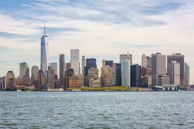 NYC Manhattan siluetinin manzarasına