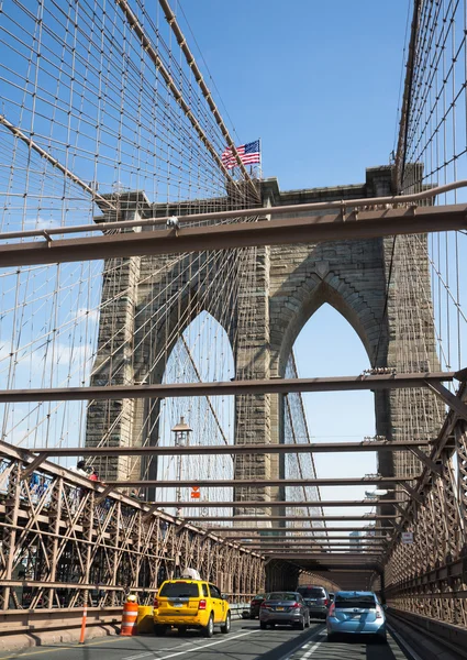 Brooklyn Bridge, New York, Verenigde Staten — Stockfoto