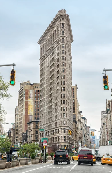 Edifício Flatiron na NYC Fotos De Bancos De Imagens