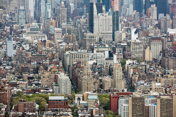 NEW YORK, USA - Apr 28, 2016: New York City Manhattan midtown view