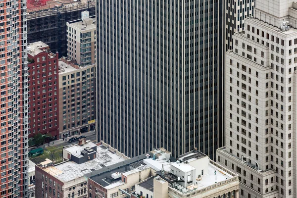 Вид на Манхэттен в центре Нью-Йорка — стоковое фото