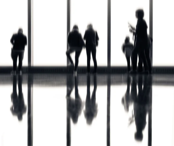 Blurred image of people in the lobby — Stock Photo, Image