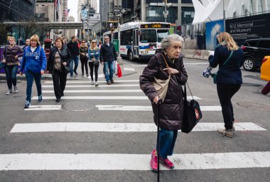 Manhattan sokak sahnesi