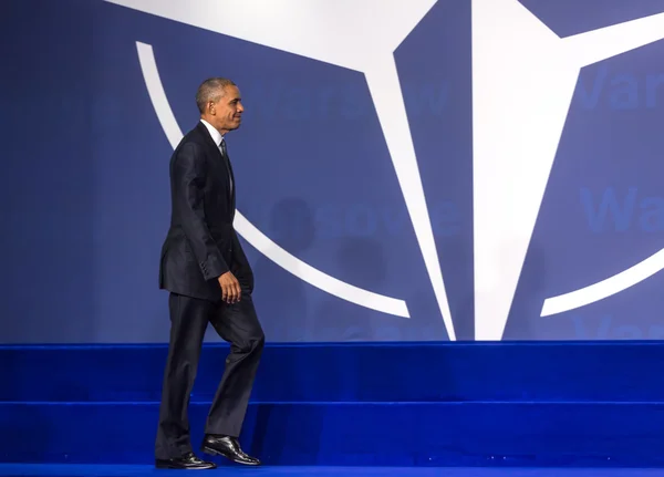 Le président américain Barack Obama au sommet de l'OTAN à Varsovie — Photo