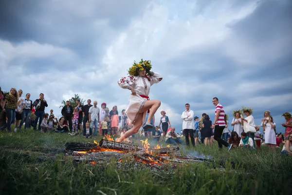 Traditionella slaviska firandet av Ivana Kupala — Stockfoto