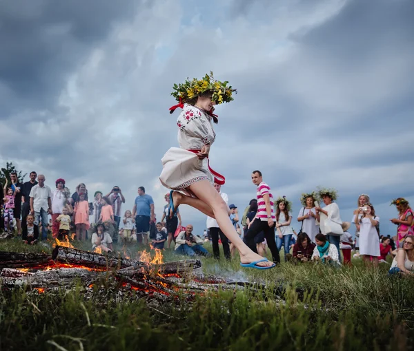 Παραδοσιακοί σλαβικοί εορτασμοί της Ιβάνα Kupala — Φωτογραφία Αρχείου