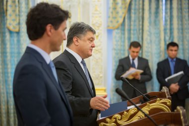 Petro Poroshenko ve Justin Trudeau