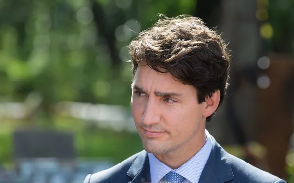 Premierzy Kanady Justyna Trudeau — Zdjęcie stockowe