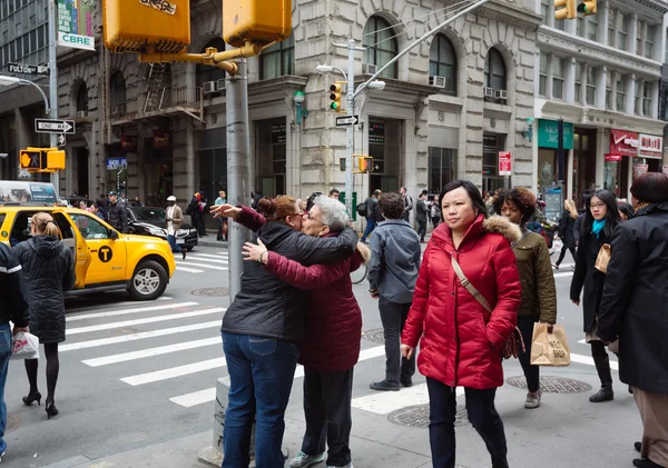 New york şehir sokak sahnesi — Stok fotoğraf