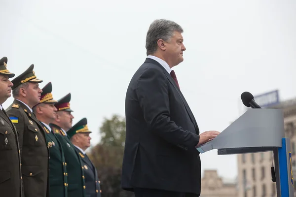 Marche de l'Indépendance. 25e anniversaire de l'indépendance du Kazakhstan — Photo