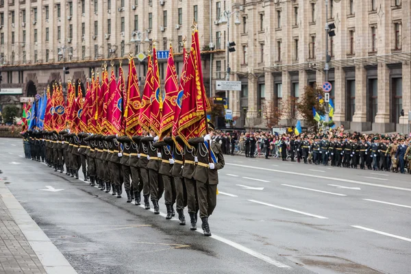 Military parade in Kiev — Stock Photo, Image