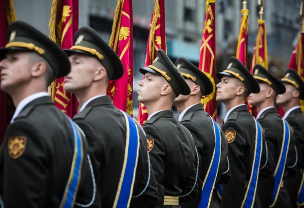 Military parade in Kiev — Stock Photo, Image