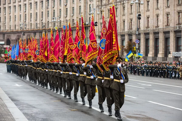 Kiev katonai parádét — Stock Fotó