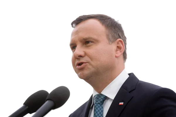 Präsident der Republik Polen andrzej duda — Stockfoto