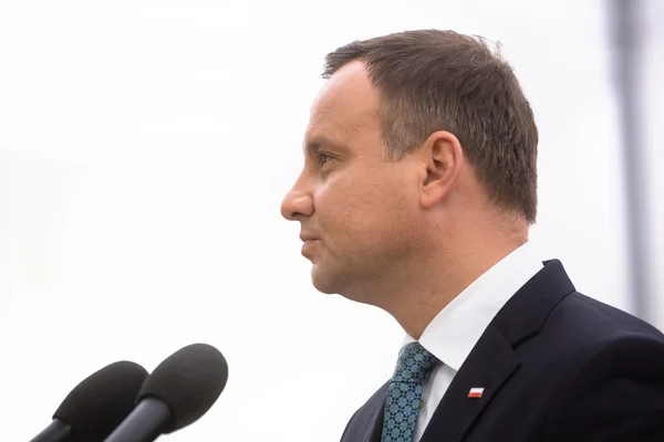 Presidenten av Republiken Polen Andrzej Duda — Stockfoto