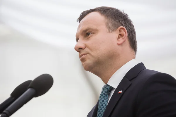 Präsident der Republik Polen andrzej duda — Stockfoto