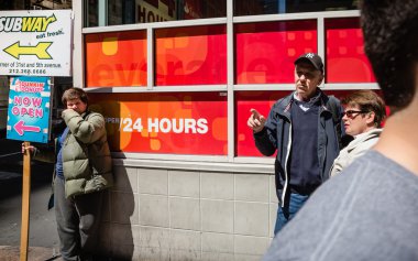 Manhattan sokak sahne, Nyc