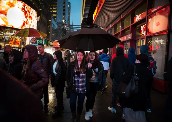 Scena di strada di Manhattan, New York — Foto Stock