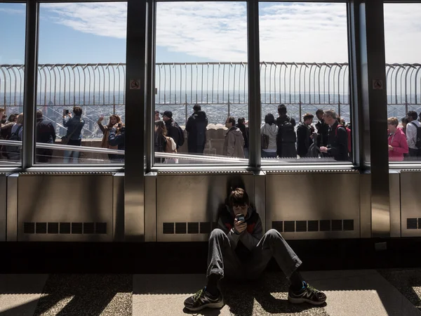 Empire State Binası gözlem güvertesi — Stok fotoğraf