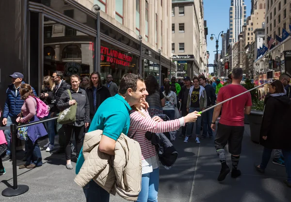 Manhattan utcai jelenet, New York — Stock Fotó