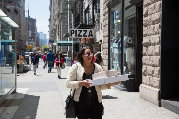 Manhattan street scene, Nueva York — Foto de Stock