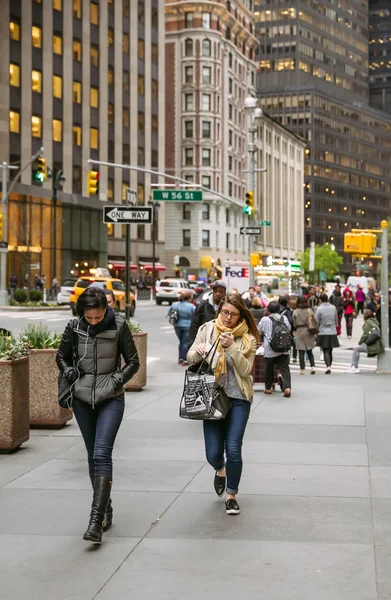 Manhattan street scene, Nueva York — Foto de Stock