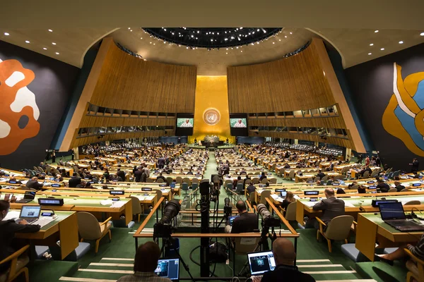 Valné shromáždění Organizace spojených národů v New Yorku — Stock fotografie