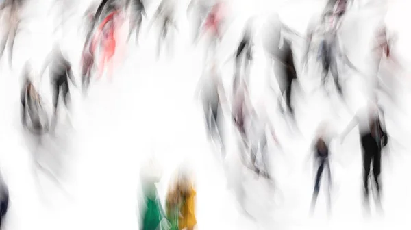 Beweging Wazig Abstract Beeld Van Mensen Schaatsen Een Ijsbaan Ijsschaatsers — Stockfoto