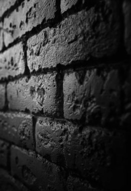 Soyut şehir geçmişi. Modern koyu gri tuğla duvar dokusu