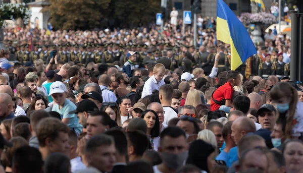 Kyiv Ukraine Aug 2021 Firar Årsdagen Ukrainas Självständighet Militärparad Kiev — Stockfoto