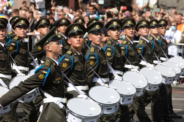 Quiiv Ucrânia Agosto 2021 Celebrando Trigésimo Aniversário Independência Ucrânia Desfile — Fotografia de Stock