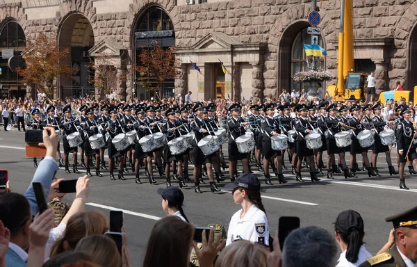 Kyiv Ukraine Aug 2021 Celebrating 30Th Anniversary Ukraine Independence Military — Stock Photo, Image