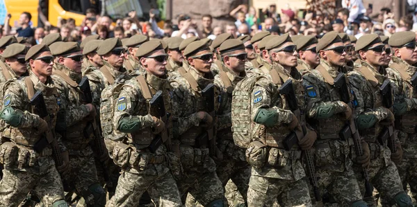 Kyiv Ukraine Aug 2021 Firar Årsdagen Ukrainas Självständighet Militärparad Kiev — Stockfoto