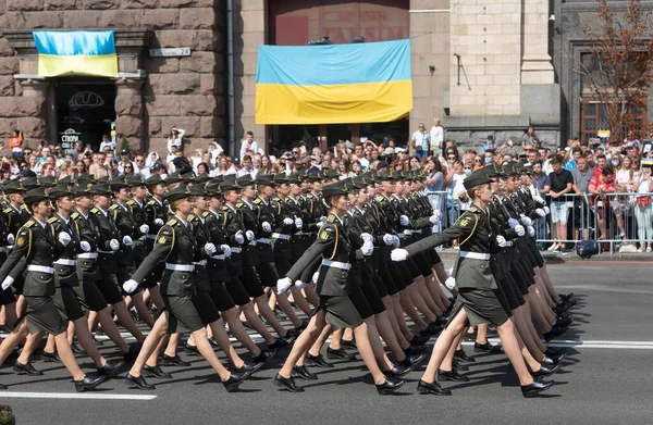 Kyiv Ukraine Aug 2021 Celebrating 30Th Anniversary Ukraine Independence Military — Stock Photo, Image