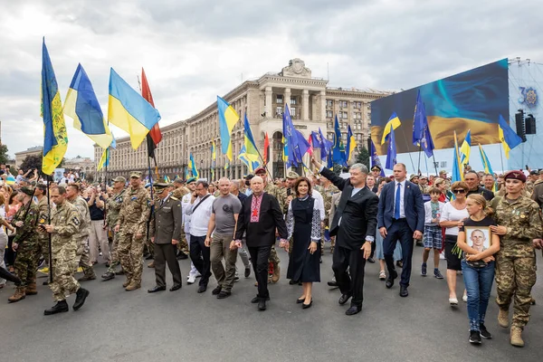 Kyiv Ukraine Août 2021 Cinquième Président Ukraine Petro Porochenko Parmi — Photo