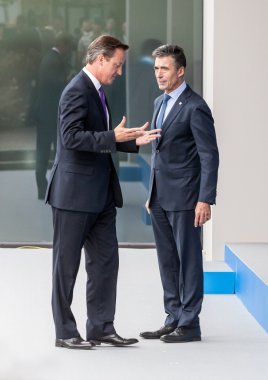 British Prime Minister David Cameron and NATO Secretary General  clipart
