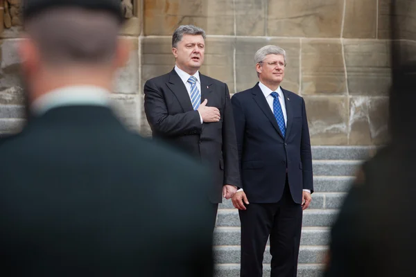 President of Ukraine Petro Poroshenko in Ottawa (Canada) — Stock Photo, Image