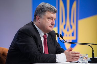  Ukrayna petro poroshenko Başkanı'nın basın toplantısı