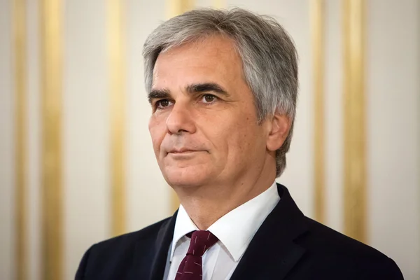 Austrian Chancellor Werner Faymann — Stock Photo, Image