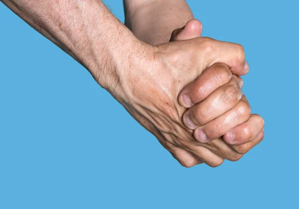 Hands of an elderly man — Stock Photo, Image