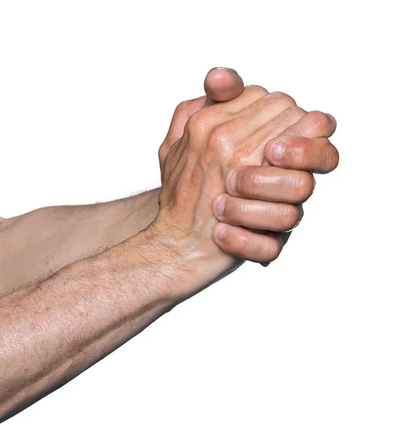 Τα χέρια του ένας ηλικιωμένος άνδρας — Φωτογραφία Αρχείου