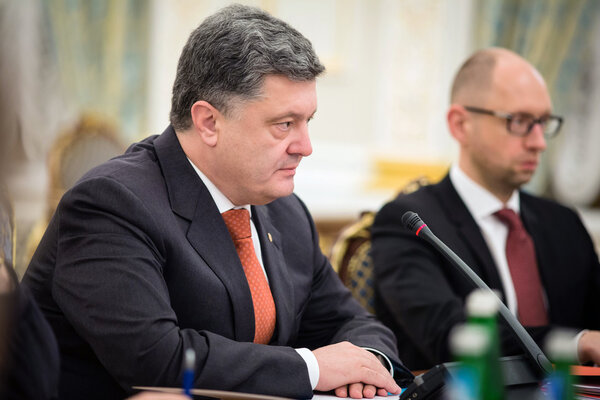 President of Ukraine Petro Poroshenko and Prime Minister Arseniy