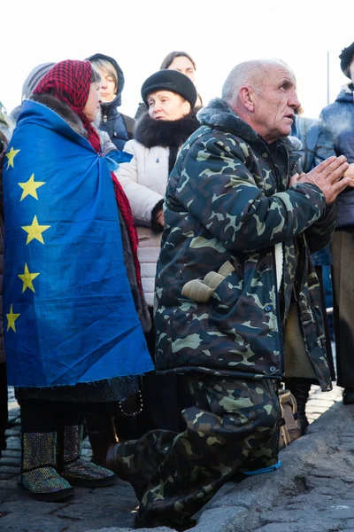 Výročí revoluce důstojnosti na Ukrajině — Stock fotografie