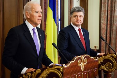 Ukrayna Petro Poroshenko ve ABD Başkan Yardımcısı Başkan 